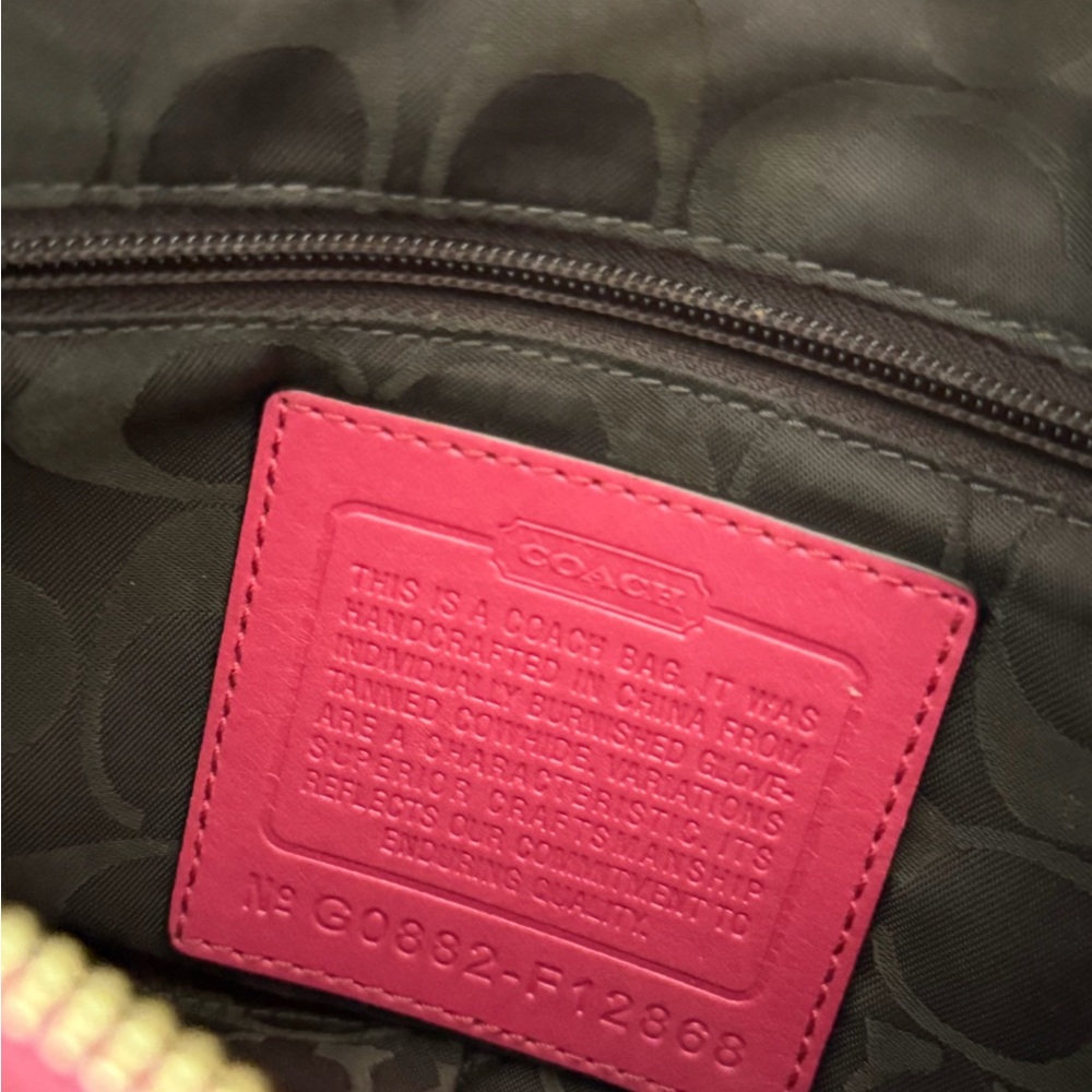 Coach Legacy Turnlock Double Pocket in Red Raspberry - Picture 13 of 15